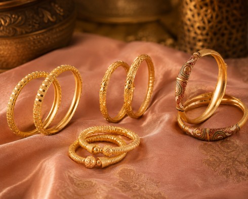 Gold bangles